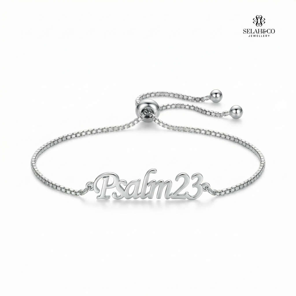 Personalised Scripture Bracelet - Psalm 23