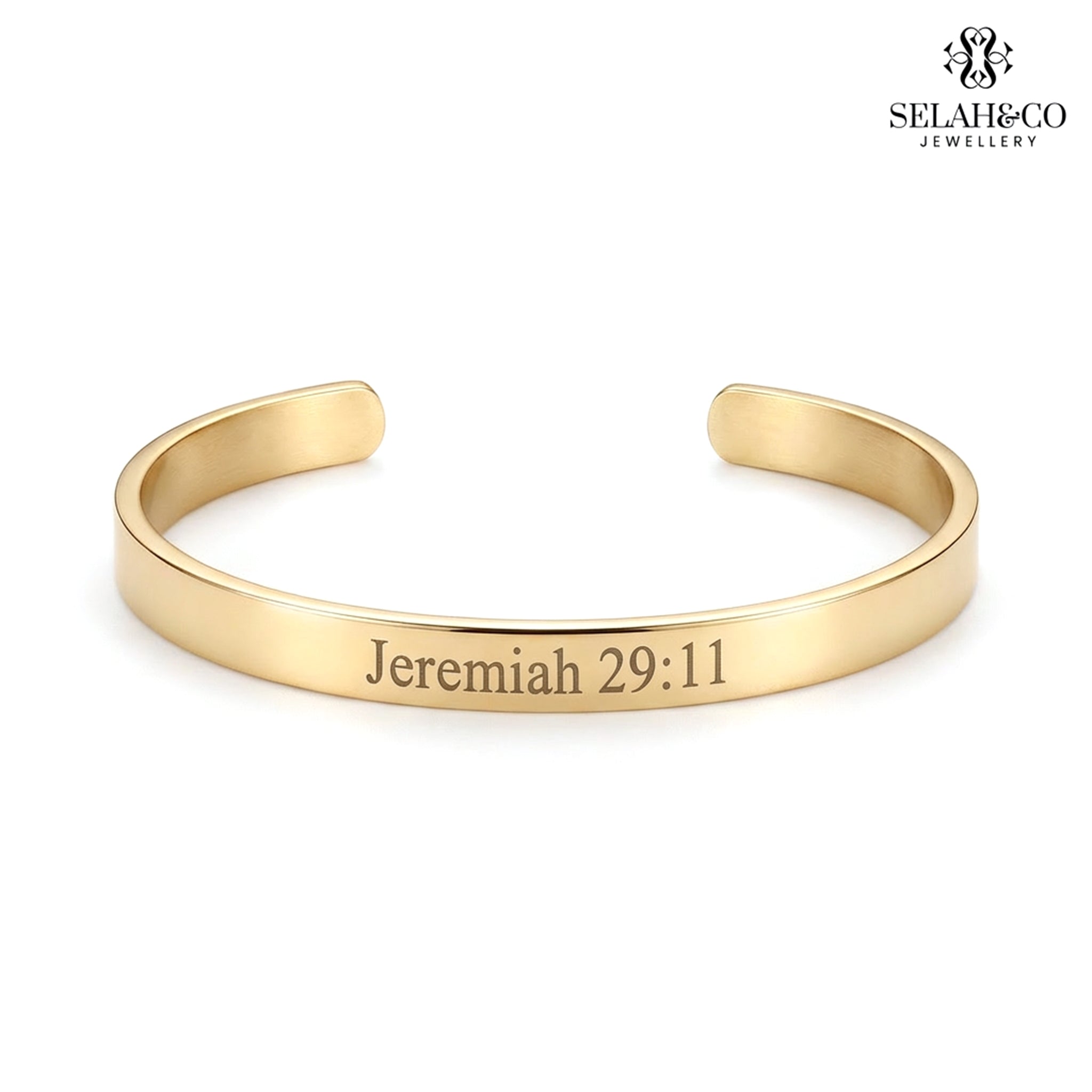 Engraved Scripture Bracelet - Jeremiah 29:11