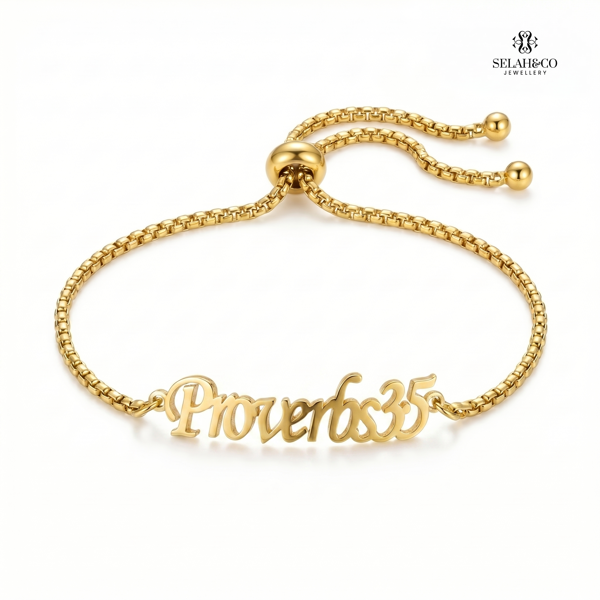 Personalised Scripture Bracelet - Proverbs 3:5