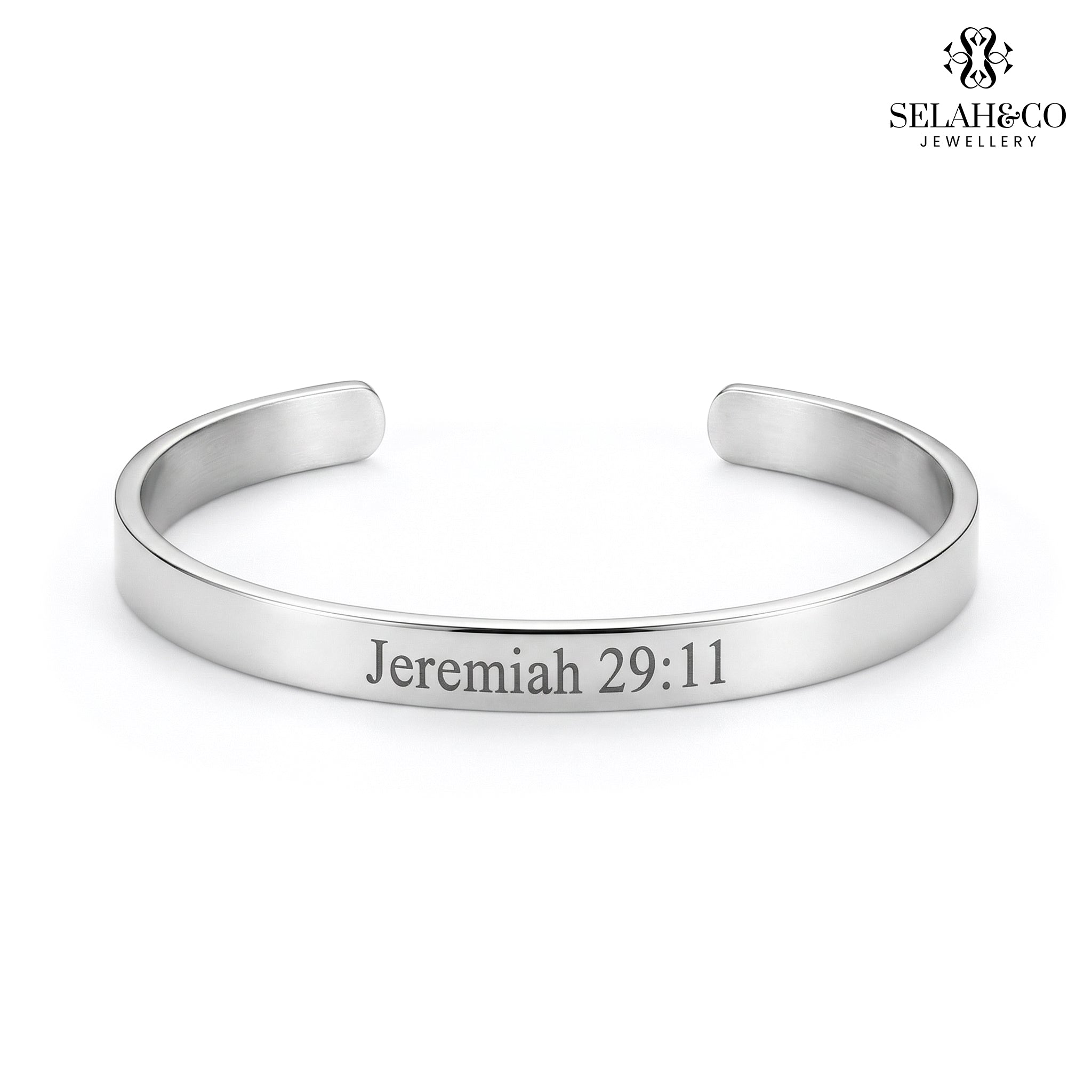 Engraved Scripture Bracelet - Jeremiah 29:11