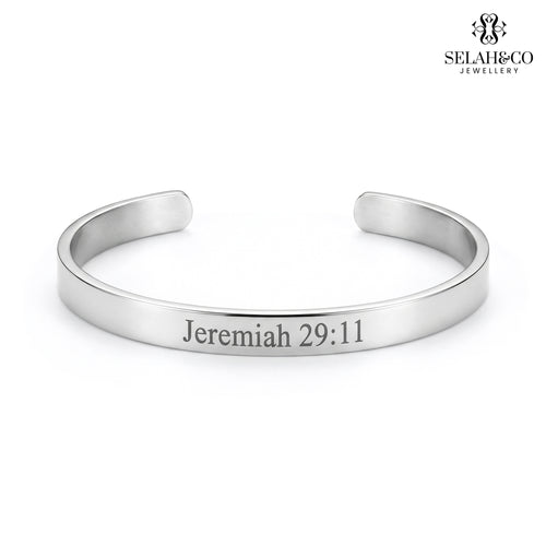Engraved Scripture Bracelet - Jeremiah 29:11