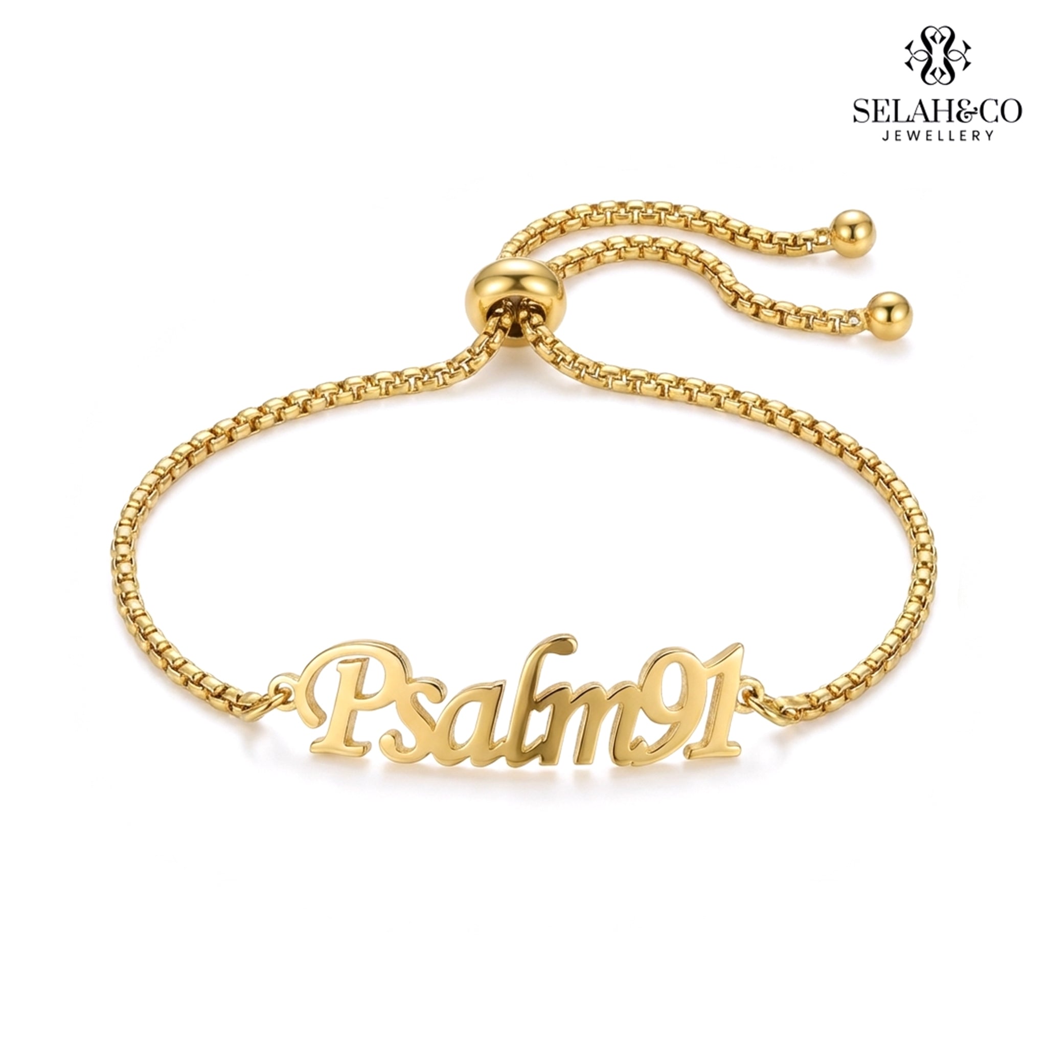 Personalised Scripture Bracelet - 
Psalm 91