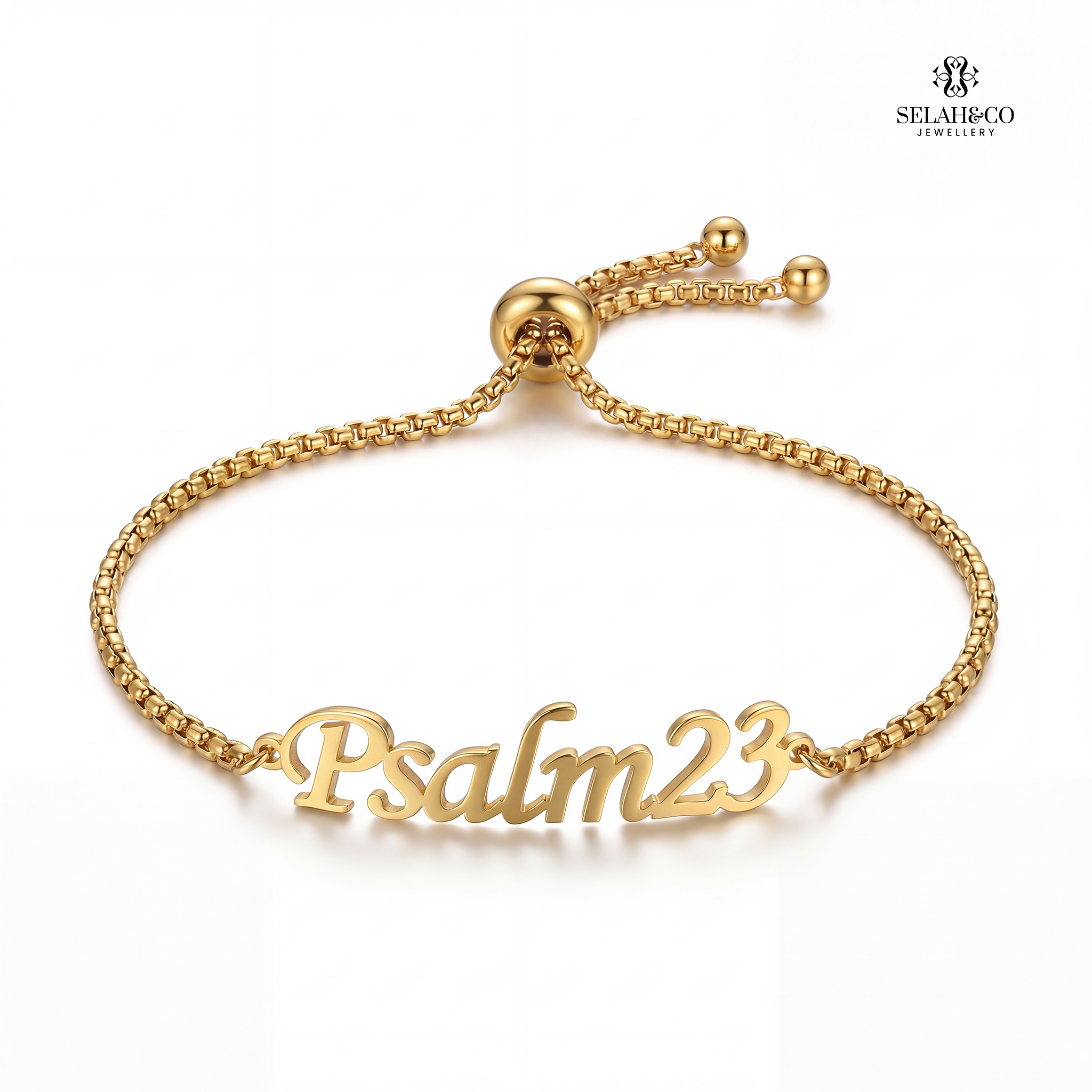 Personalised Scripture Bracelet - Psalm 23