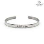 Engraved Scripture Bracelet - John 3:16