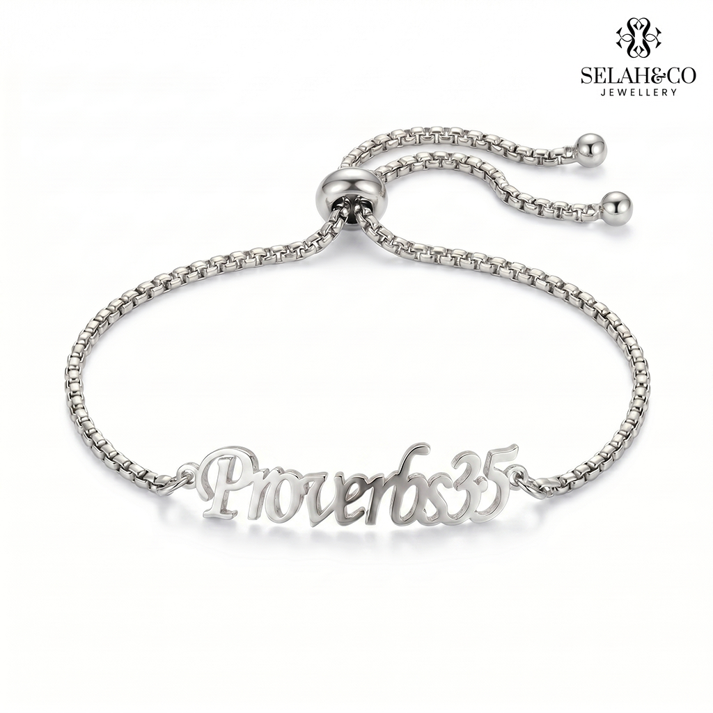 Personalised Scripture Bracelet - Proverbs 3:5